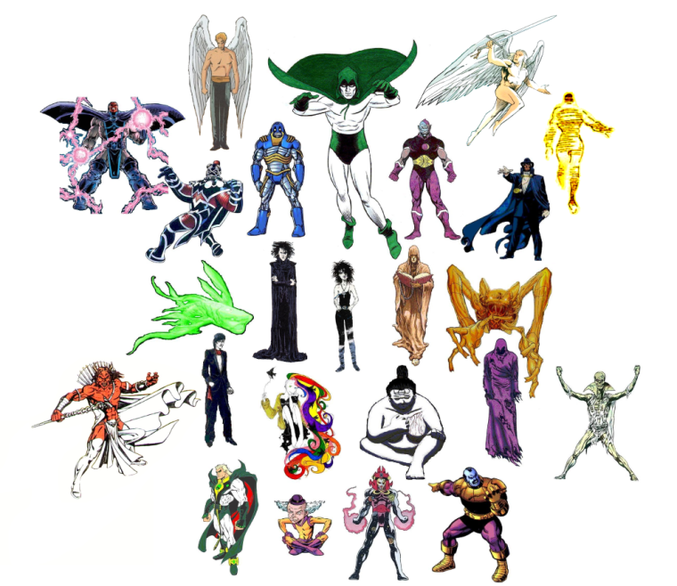 Abstract Objectification-DC Cosmic Entities