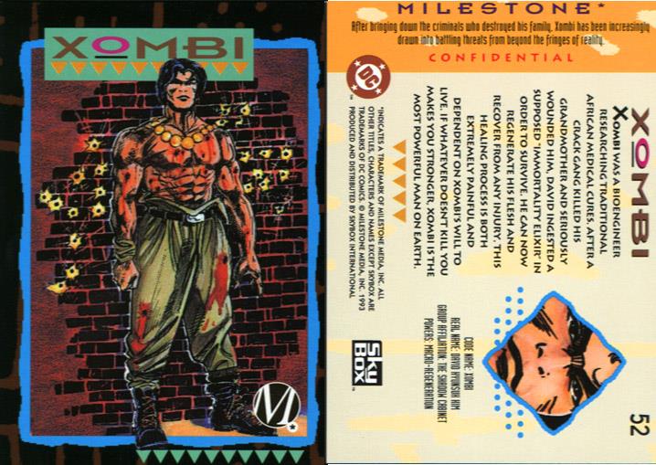 Accelerated Healing-Xombi-Milestone Media Universe Card Set