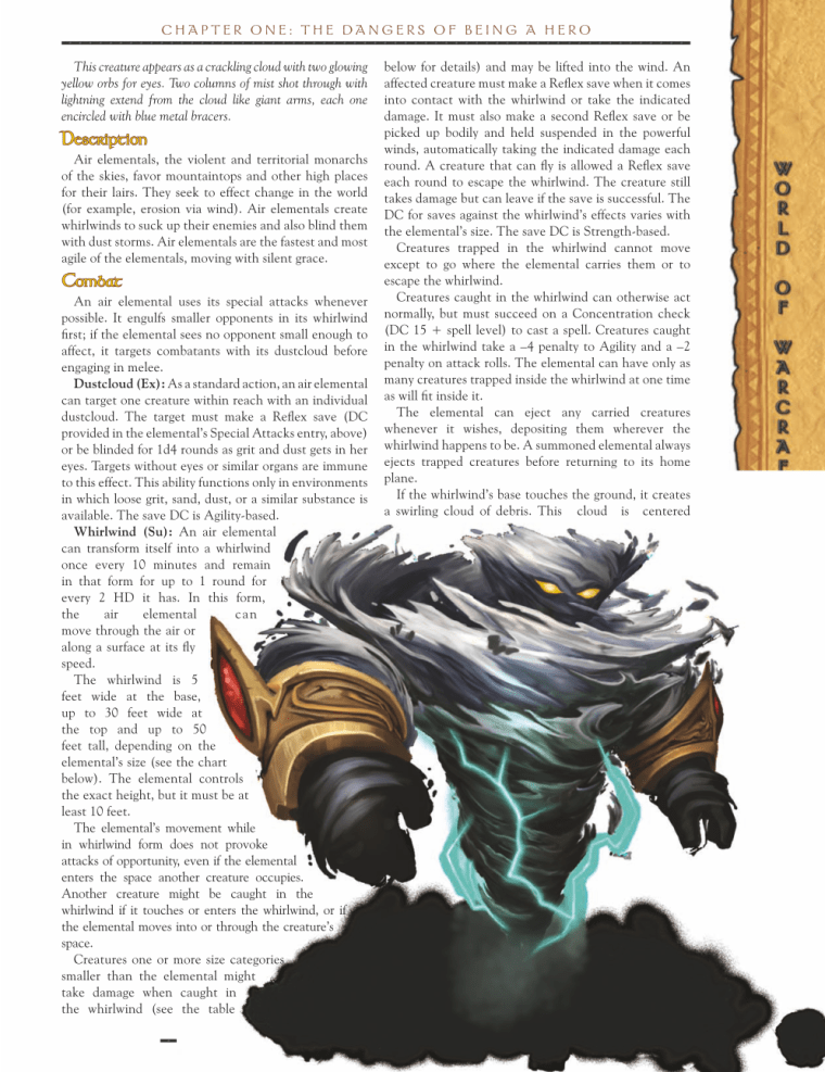 Air Mimicry-Air Elemental-World of Warcraft Monster Guide