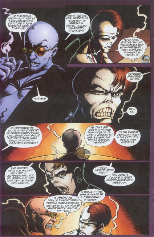 Alien Mimicry–Transient movement-Transmetropolitan #2-13