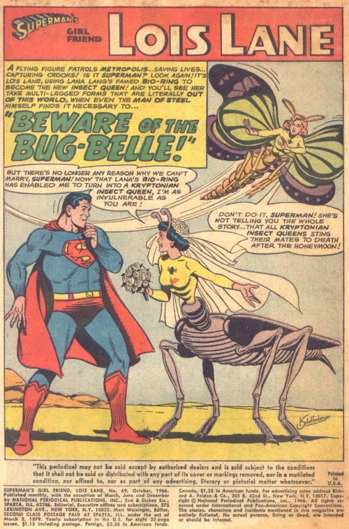 Animal Mimicry (category)-Insect Queen (DC)-Superman's Girl Friend #69