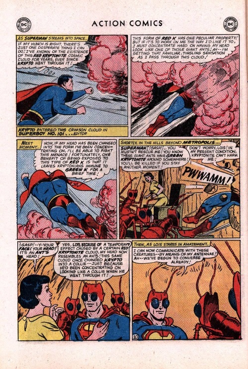Appendages (antennae)-Superman-Action Comics V1 #296