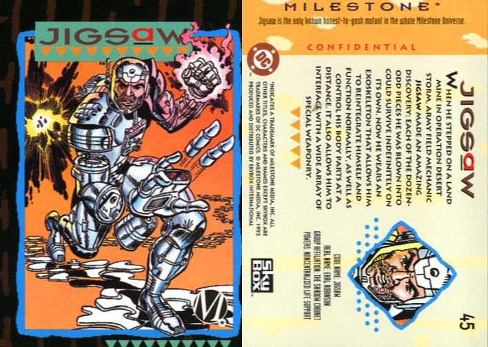 Appendages (detachable)-Jigsaw-Milestone Media Universe Card Set