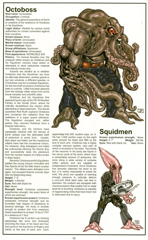 Appendages (tentacles)-Octoboss-Official Handbook of the Invincible Universe #2