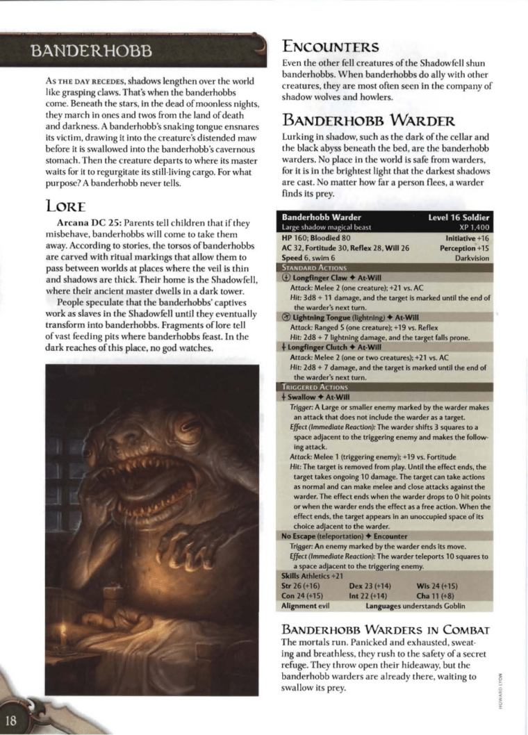 Appendages (tongue)-Banderhobb-D&D 4th Edition - Monster Manual 3