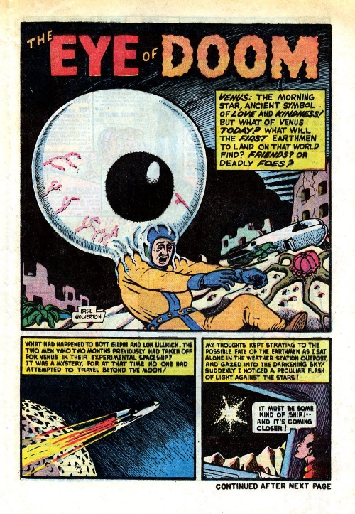 Body Part Disembodied-Basil Wolverton-Eye of Doom-Mystic V2 #6