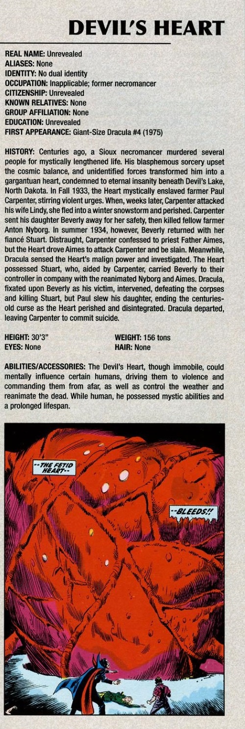 Body Part Disembodied-Devil's Heart-Marvel Legacy The's Handbook #1