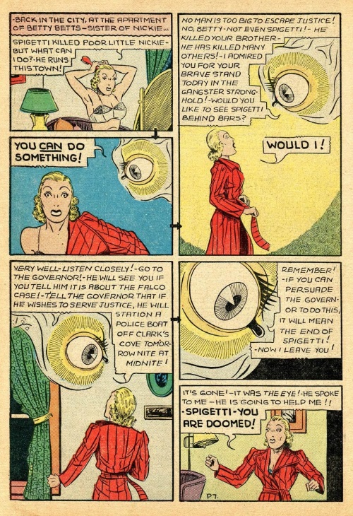 Body Part Disembodied-Eye–Keen Detective Funnies V1 #23