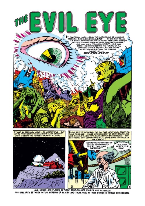 Body Part Disembodied-Eye–Strange Tales #4 (1951)