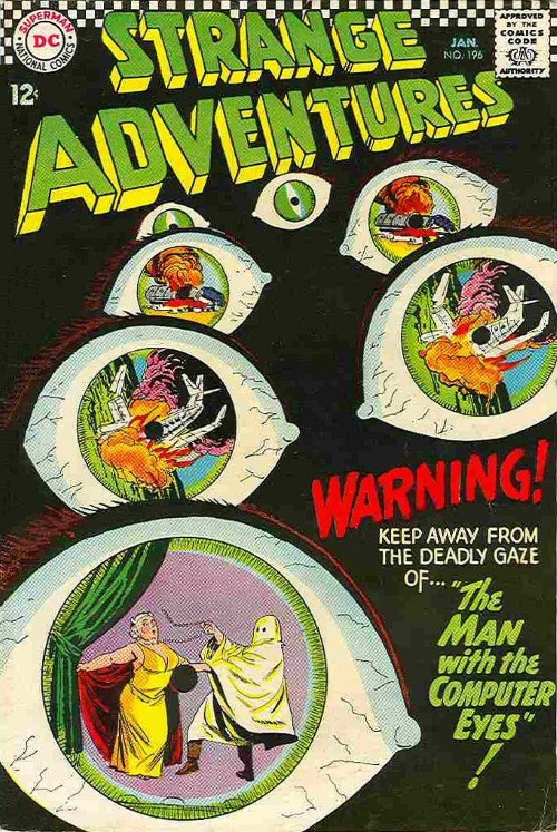 Body Part Enhanced Eyes-Strange Adventures #196 (1967)