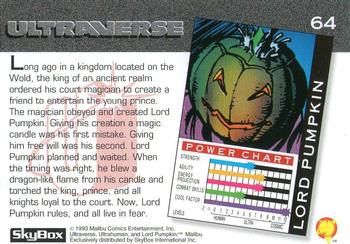 Breath (fire)-1993 SkyBox Ultraverse-64Bk Lord Pumpkin