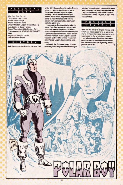 Cold Manipulation-Polar Boy-Who's Who #18 (DC)