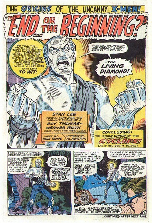 Crystal Mimicry-Living Diamond-Uncanny X-Men V1 #42