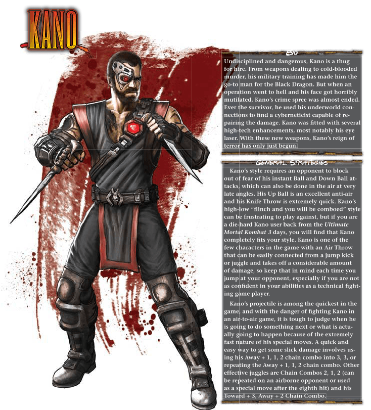 Cyborgization-Kano-Mortal Kombat 9 (2011) Prima Guide