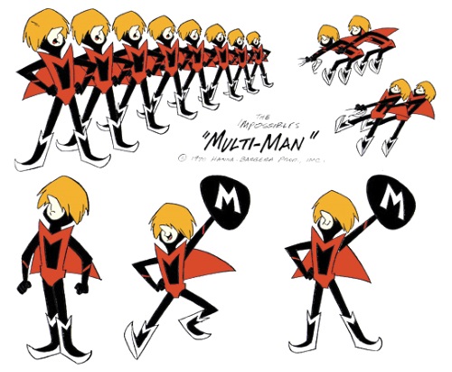 Duplication (self)-Hanna-Barbera-Impossibles-Multiman