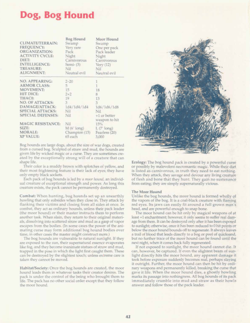 earth-mimicry-bog-hound-tsr-2158-monstrous-compendium-annual-volume-2