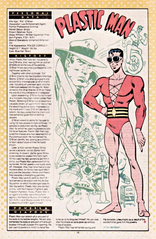 Elasticity–Plastic Man-DC Who's Who V1 #18