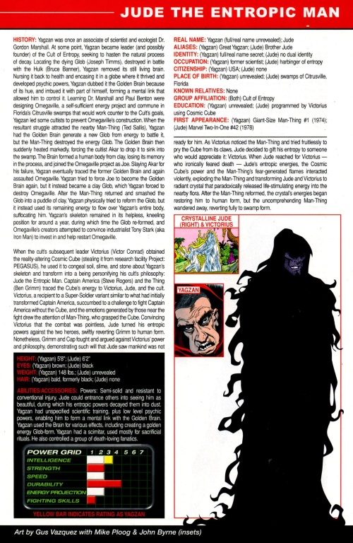 Entropy Manipulation-Jude the Entrophic Man-OHOTMU A - Z Update #1