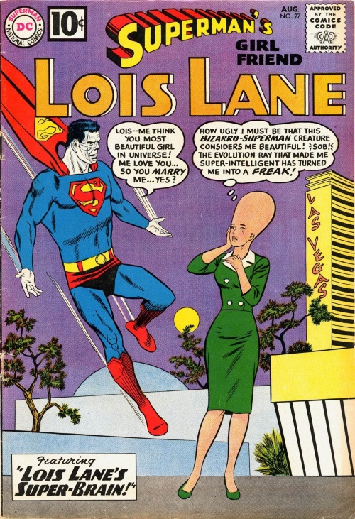 Evolution Manipulation (self)–Giant Head-Lois Lane-Superman's Girl Friend #27 (1961)