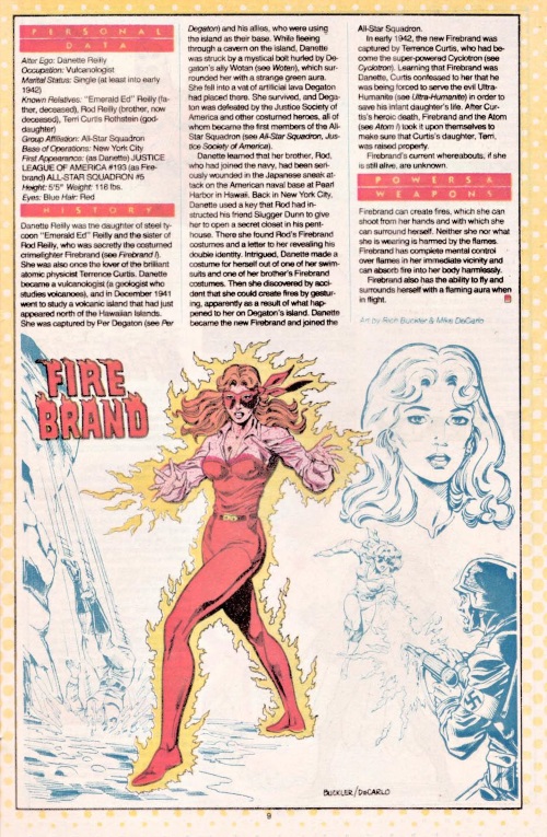 Fire Manipulation-Firebrand-DC Who's Who #8