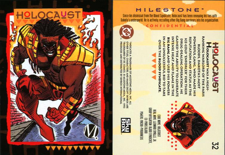 Fire Manipulation-Holocaust-Milestone Media Universe Card Set