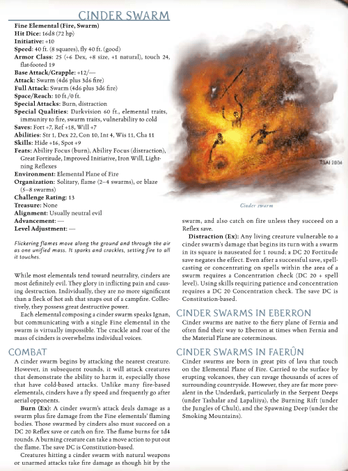 fire-mimicry-cinder-swarm-dd-3-5-monster-manual-iii