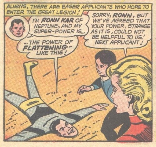 Flat Body (self)-Ronn Kar-Legion of Super-Heroes V1 #314 (1963)