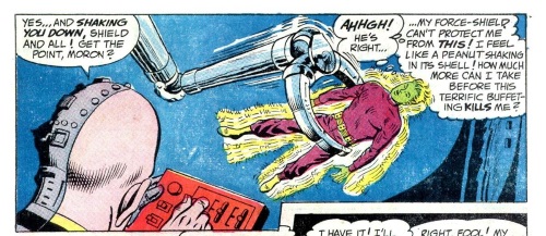 Force Field Generation–Brainiac 5 vs Tharok-Adventure Comics #366