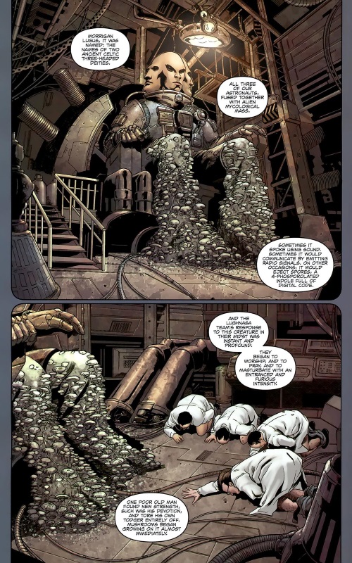 Fungi Mimicry–Warren Ellis' Supergod #1