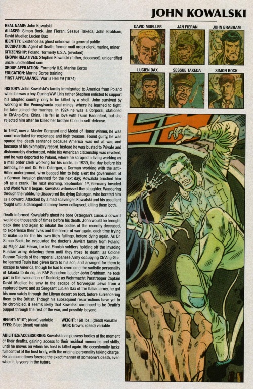 Ghost Mimicry-John Kowalski-Marvel Legacy The 's Handbook #1 (1970)