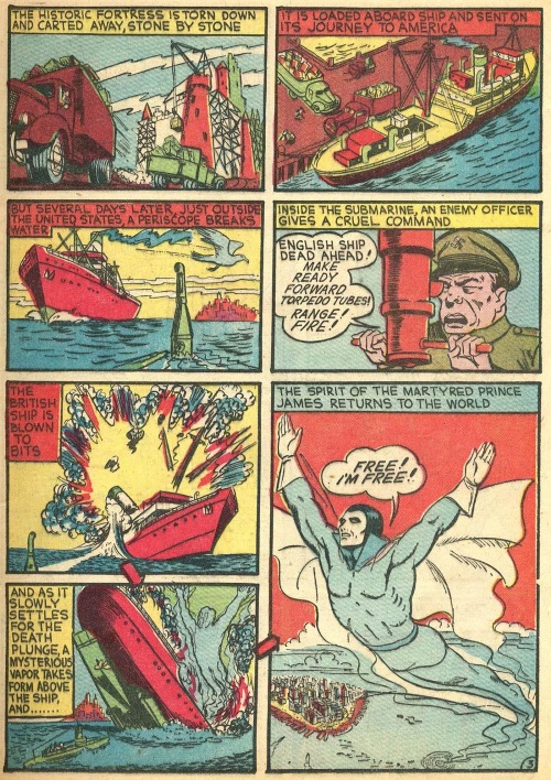 Ghost Mimicry-Mr. Justice-Blue Ribbon Comics V1 #9-5