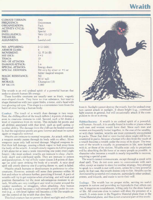 ghost-mimicry-wraith-tsr-2140a-monstrous-manual