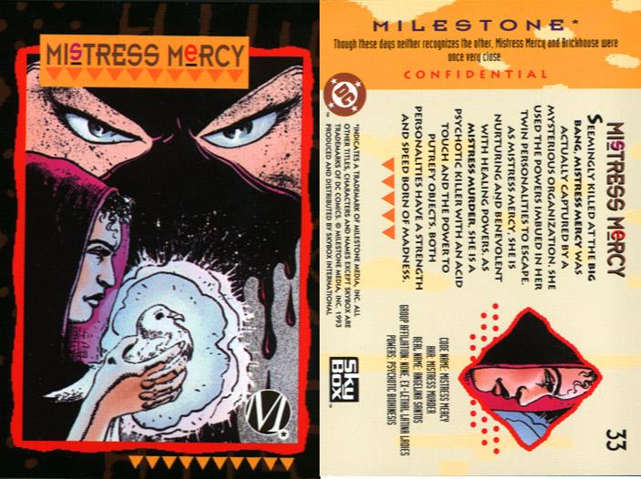 Heal Others-Mistress Mercy-Milestone Media Universe Card Set