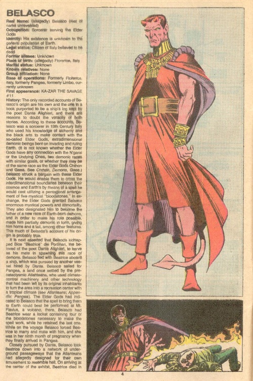 Immortality (self)–Belasco-Official Handbook of the Marvel Universe V2 #2