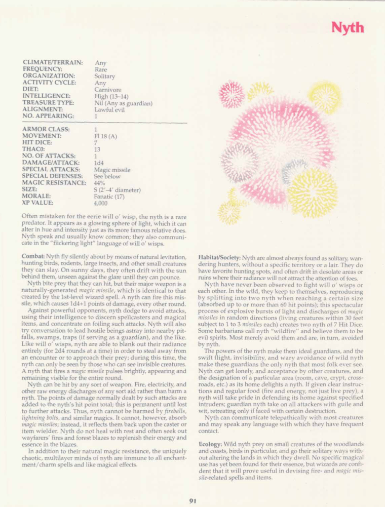 magic-resistance-nyth-tsr-2158-monstrous-compendium-annual-volume-2