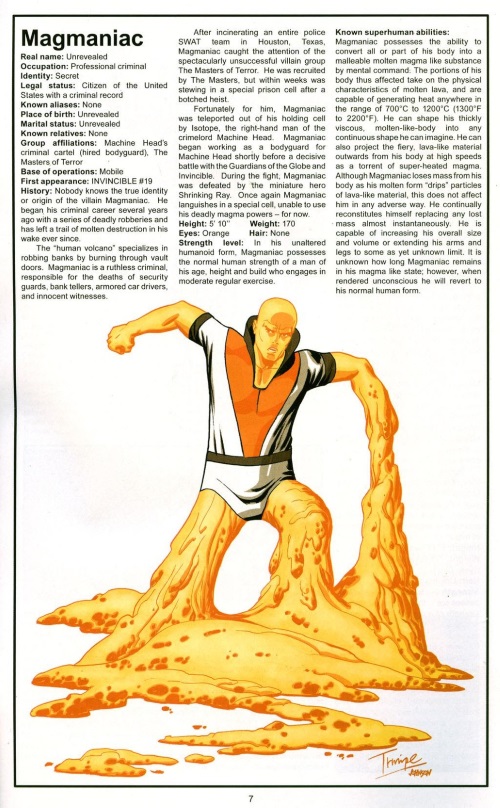 Magma Mimicry-Magmaniac-The Official Handbook of the Invincible Universe #2