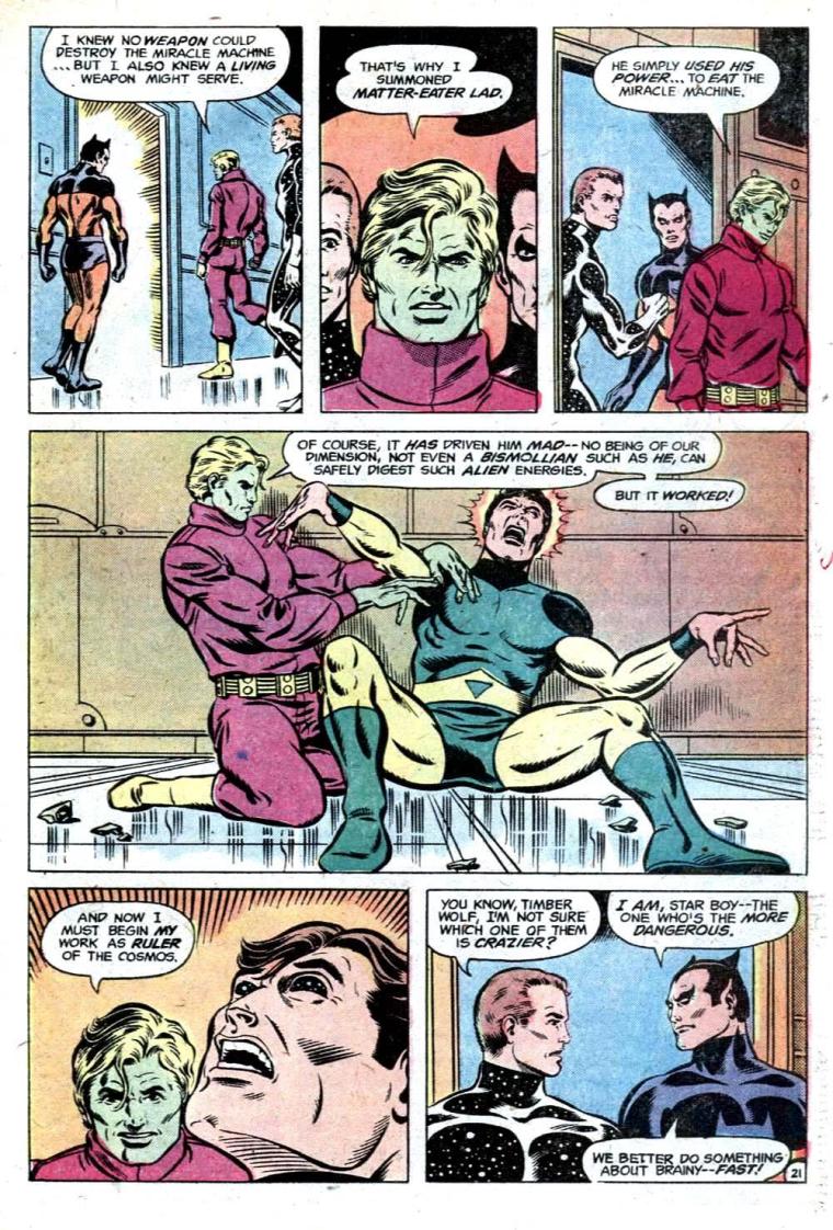 Matter ingestion–Matter Lad Insane-Legion of Super-Heroes V1 #251