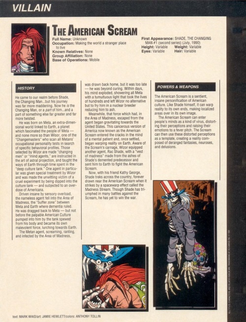 Memetic Mimicry-American Scream-Who's Who in the DC Universe #15