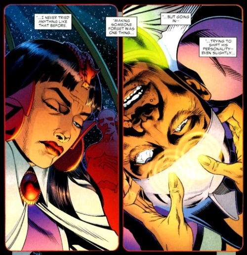 Memory manipulation–Zatanna (DC)-Mindwipes Storyline