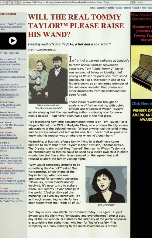 Metafictional Transportation–The Unwritten #1