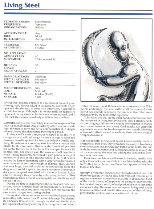 metal-mimicry-living-steel-tsr-2145-monstrous-compendium-annual-volume-1