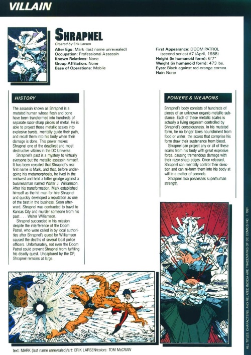 Metal Mimicry-Shrapnel-Who's Who in the DC Universe #13