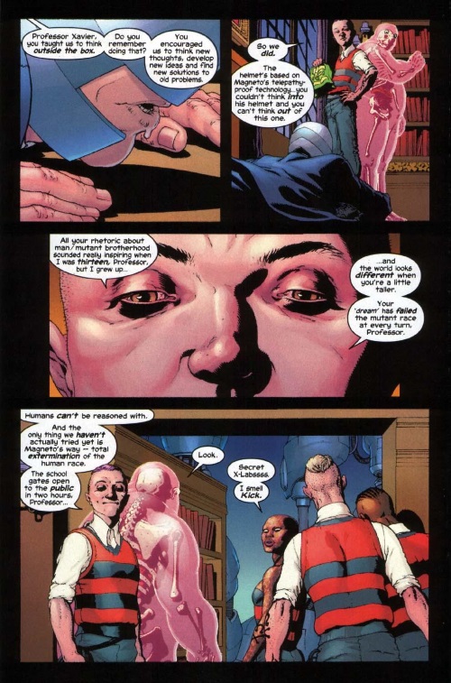 Mind Control Resistance–Quentin Quire-New X-Men V1 #136