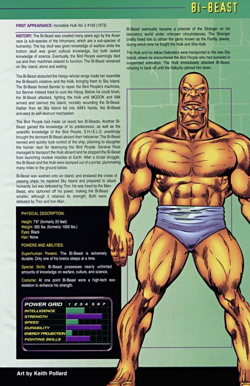 Multiple Brains-Bi-Beast-Official Handbook of the Marvel Universe (2004)
