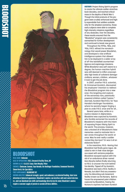 Nanite Manipulation-Bloodshot-Valiant Universe Handbook FCBD (2014)