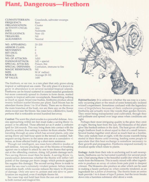 plant-mimicry-firethorn-tsr-2158-monstrous-compendium-annual-volume-2