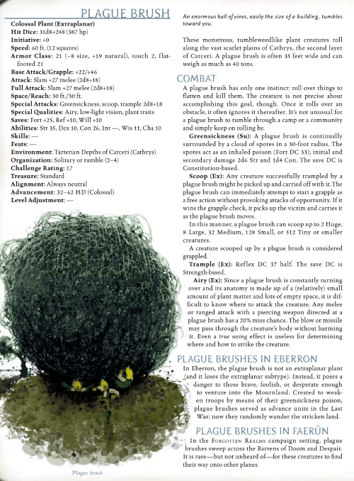 plant-mimicry-plague-bush-dd-3-5-monster-manual-iii