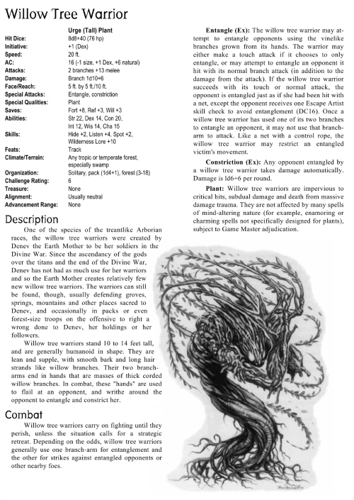 plant-mimicry-willow-tree-warrior-creature-collection-i