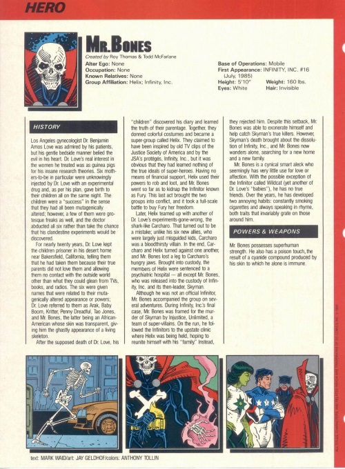 Poison Generation-Mr. Bones-Who's Who in the DC Universe #6