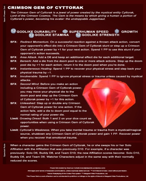 Power Bestowal (objects)-Crimson Gem of Cyttorak Card Stats